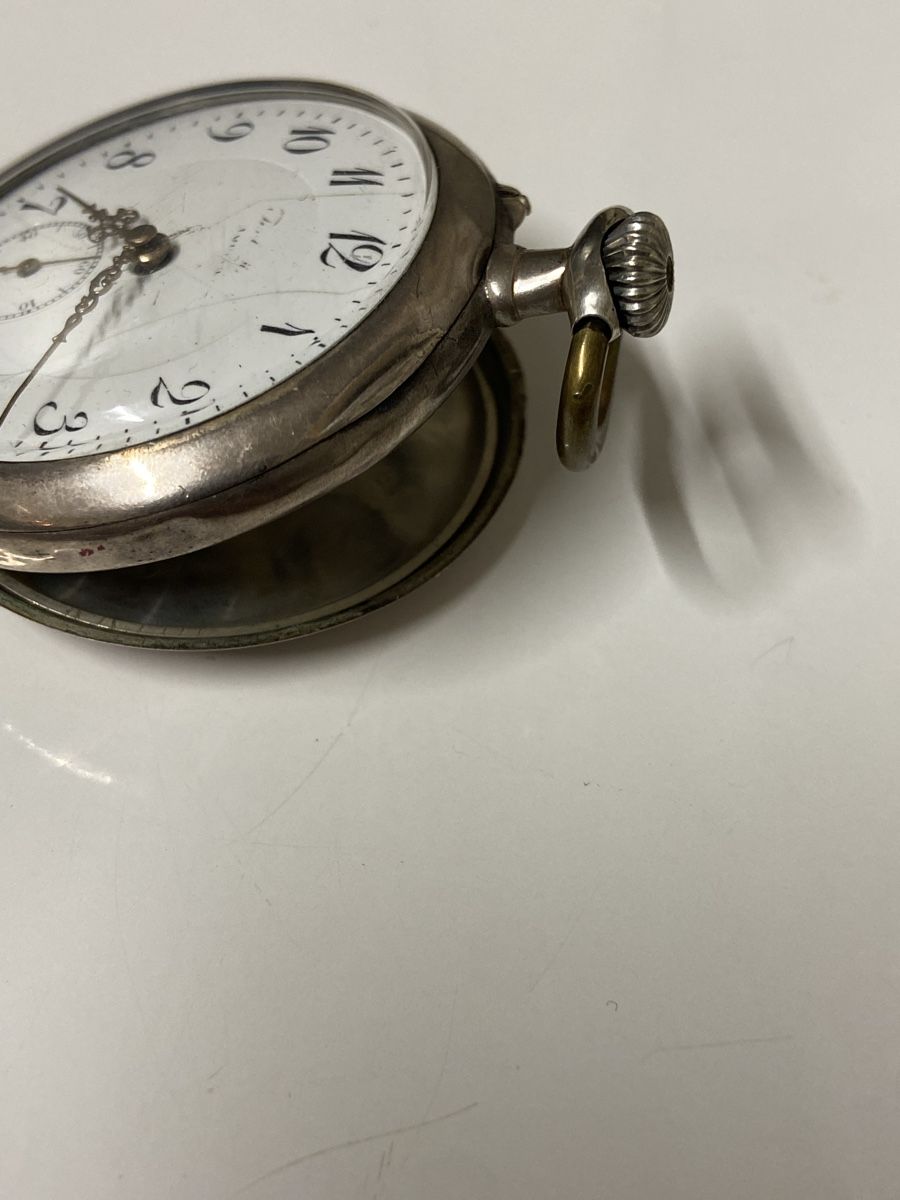Orologi: Antike Silberne  800 Taschenuhr – Usato da Dietikon venduto da brocki-eyra 1