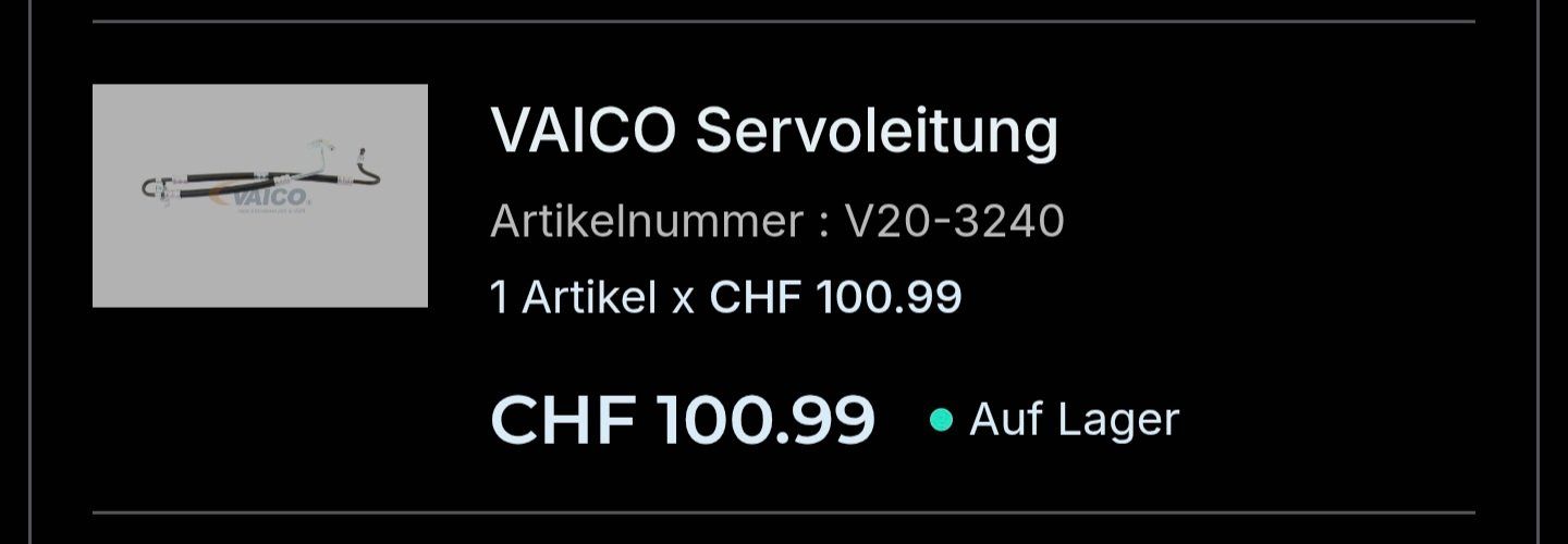 BMW Tutti pezzi di ricambio auto: Vaico Servoleitung bmw E46 – Usato da zürich venduto da val_yr8v 5