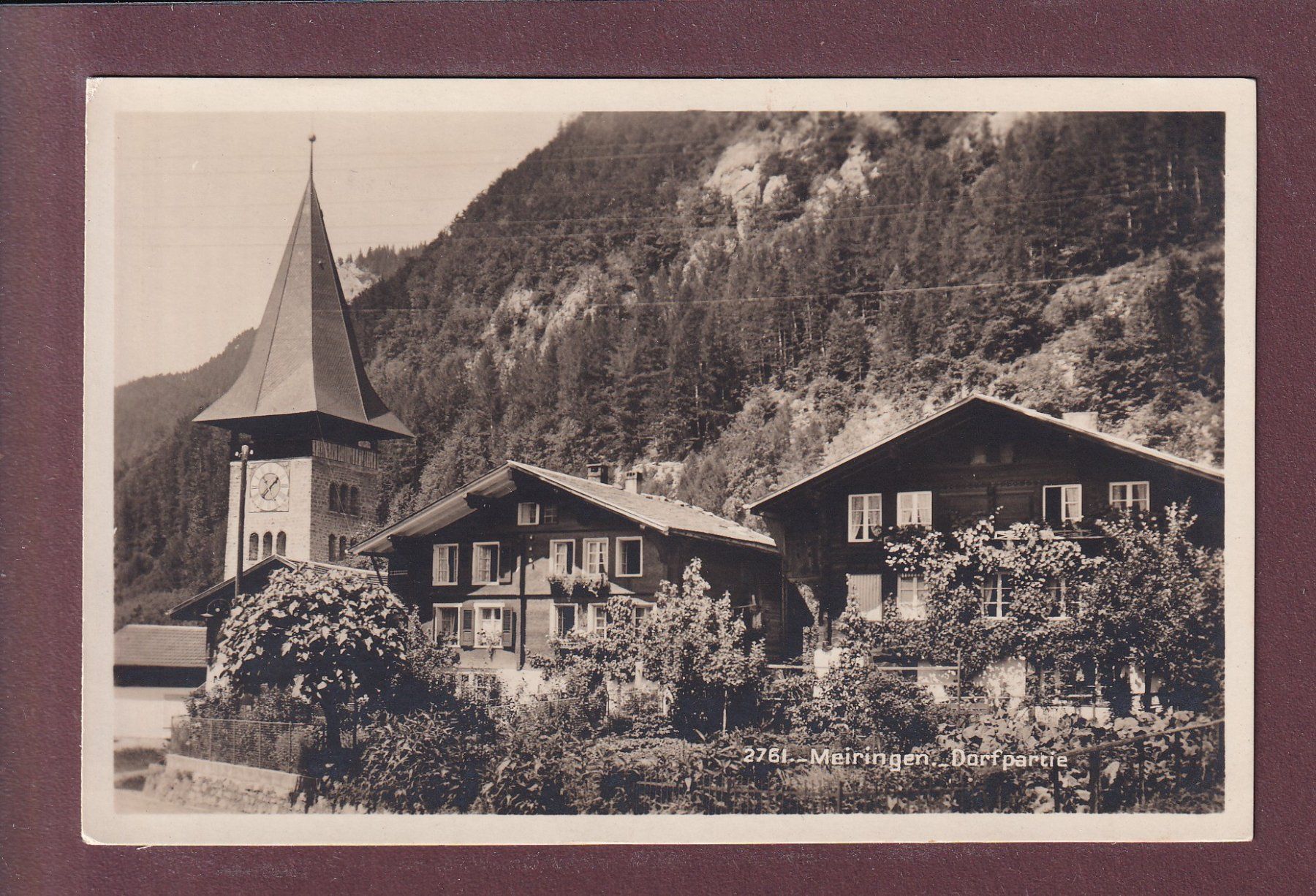 Cartoline postali: MEIRINGEN - Dorfpartie – Usato da Pully venduto da nicecards