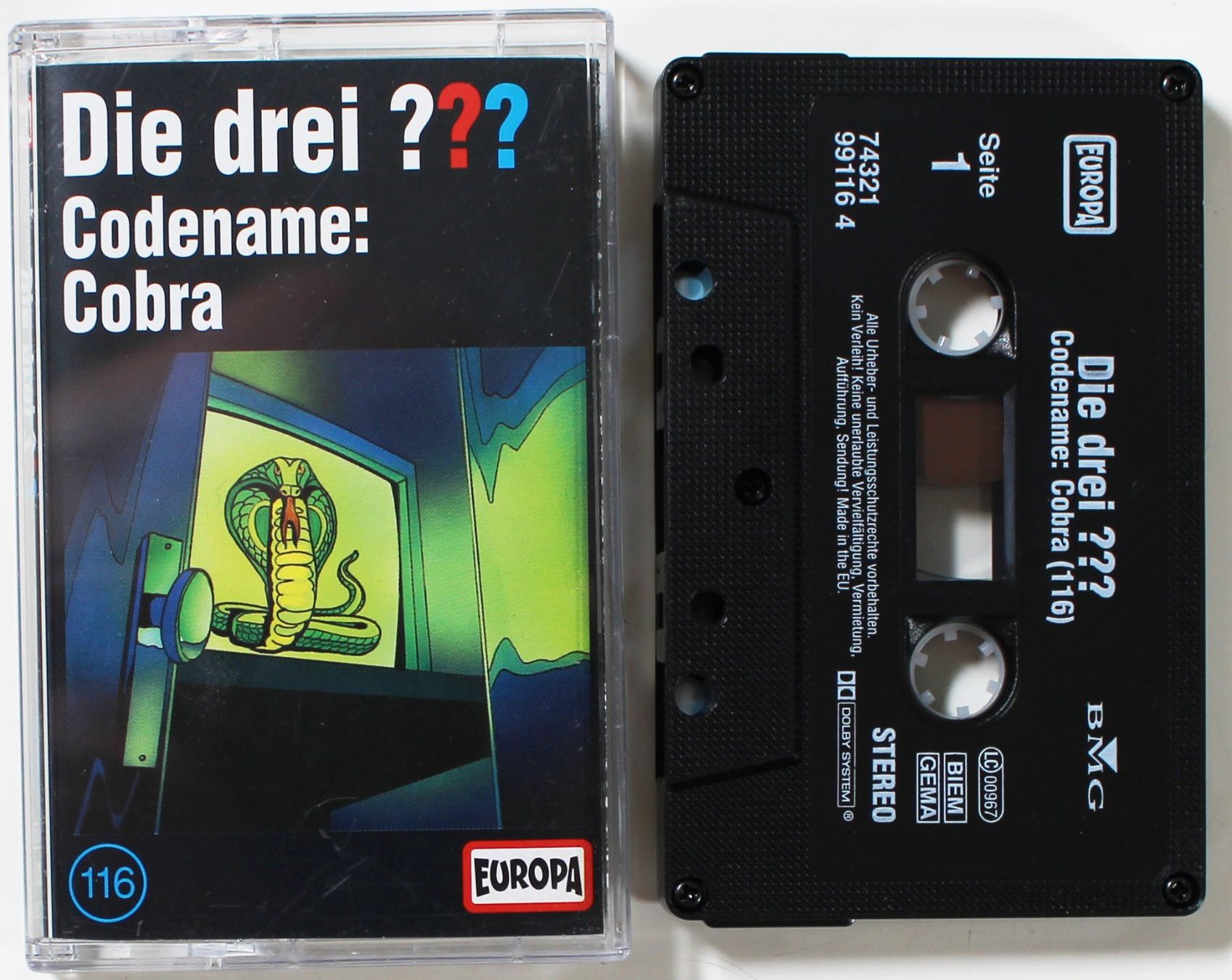 Musicassette: MC Die Drei Fragezeichen 116 - Codename: Cobra – Usato da Brüttisellen venduto da Collector-Corner 1