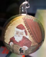 Christbaumkugel Nikolaus beim Sack leere