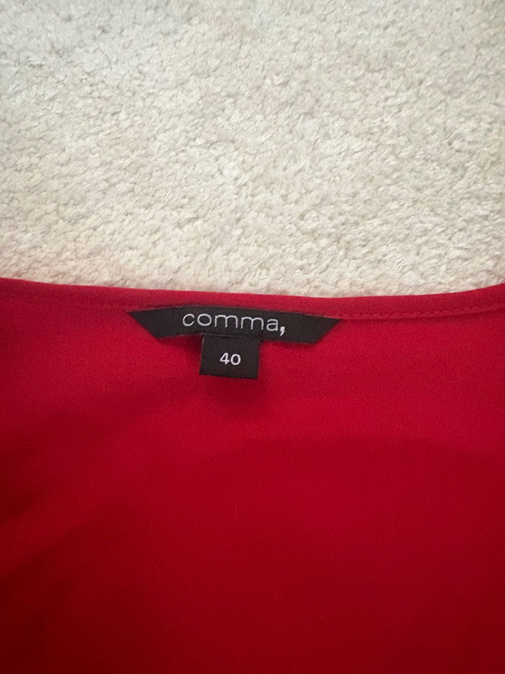 Comma Camicette: Elegante Comma Bluse, Grösse 40, Rot! – Usato da Winterthur venduto da Lepetitprince18 3
