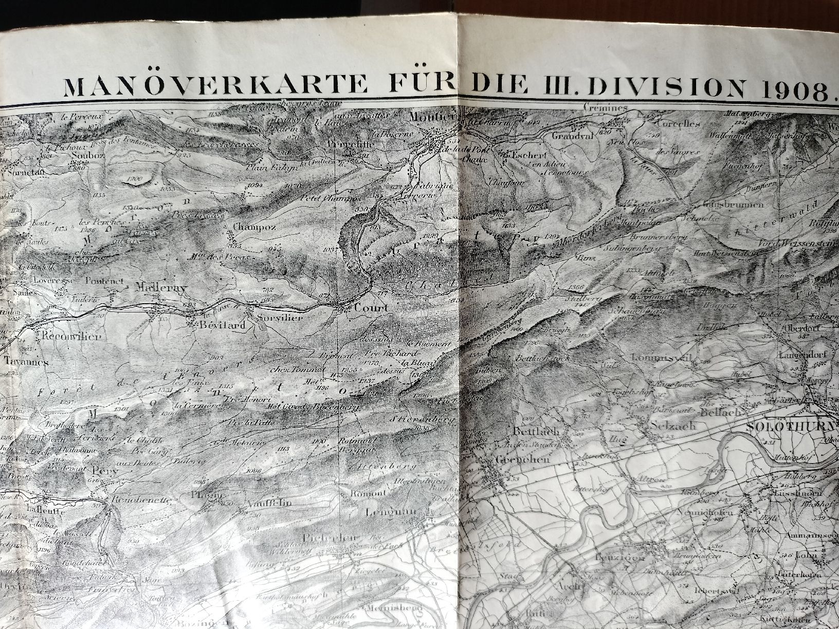 Cartes: Manöver Karte 1908 – D'occasion à Schwanden Sigrisw par cadieux71 3
