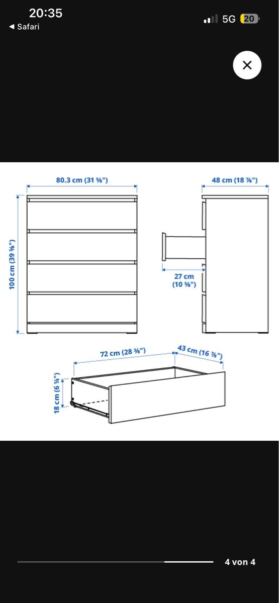 Ikea Kommoden: Malm Kommode – Gebraucht aus hedingen von Martina-2000 3