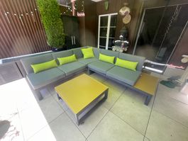 Home and More Lounge-Set Cocoa Beach Grau 225 × 225 × 71