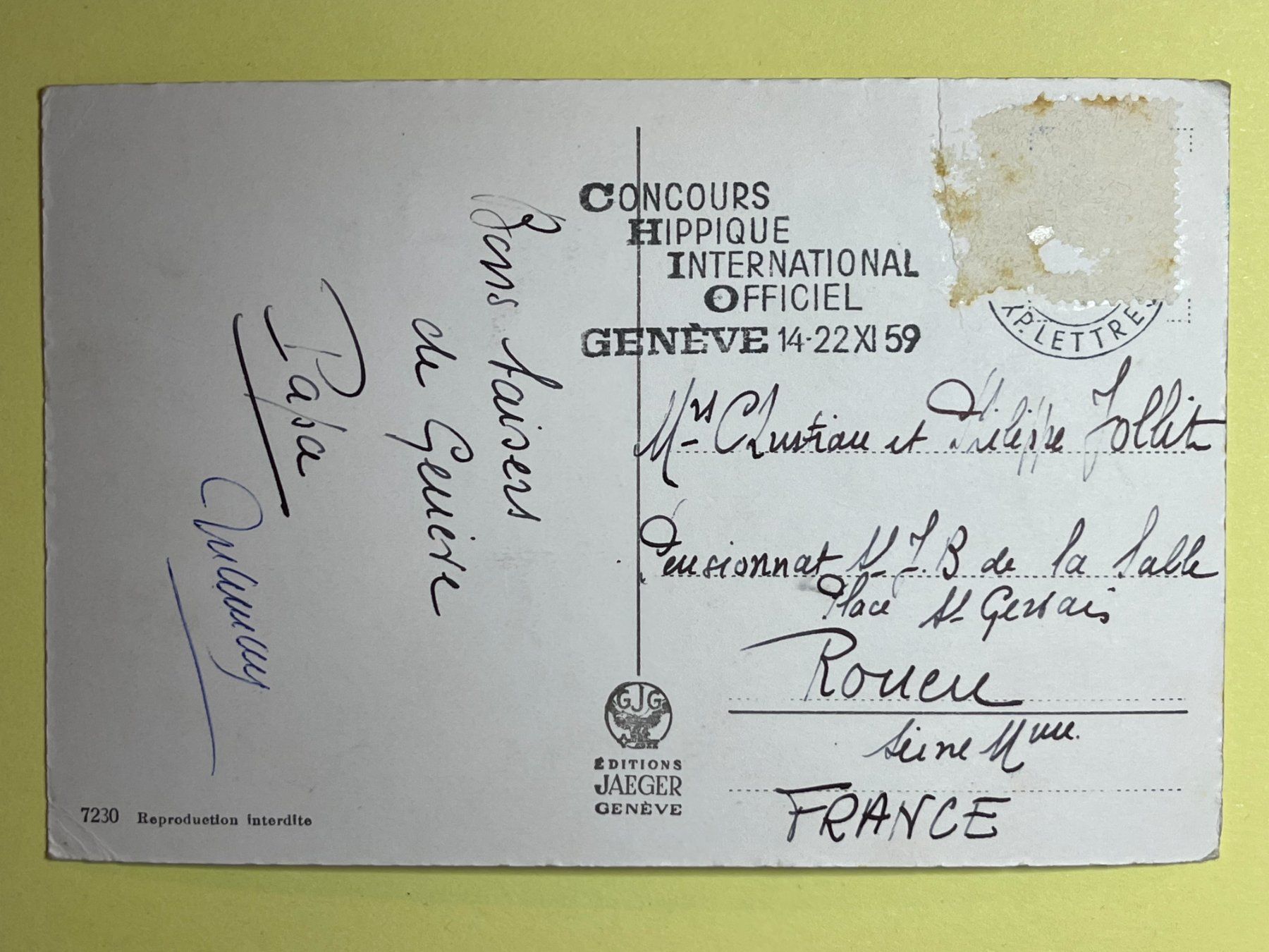 Cartes postales: Lac Léman - 1959 – D'occasion à Steg VS par _vinci_ 1