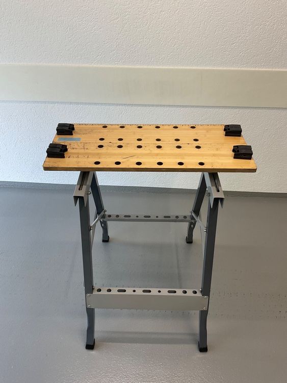 2er Set 100 Kg Werkbank Klappbar Höhenverstellbar Werktisch Spanntisch Arbeitstisch 55567829