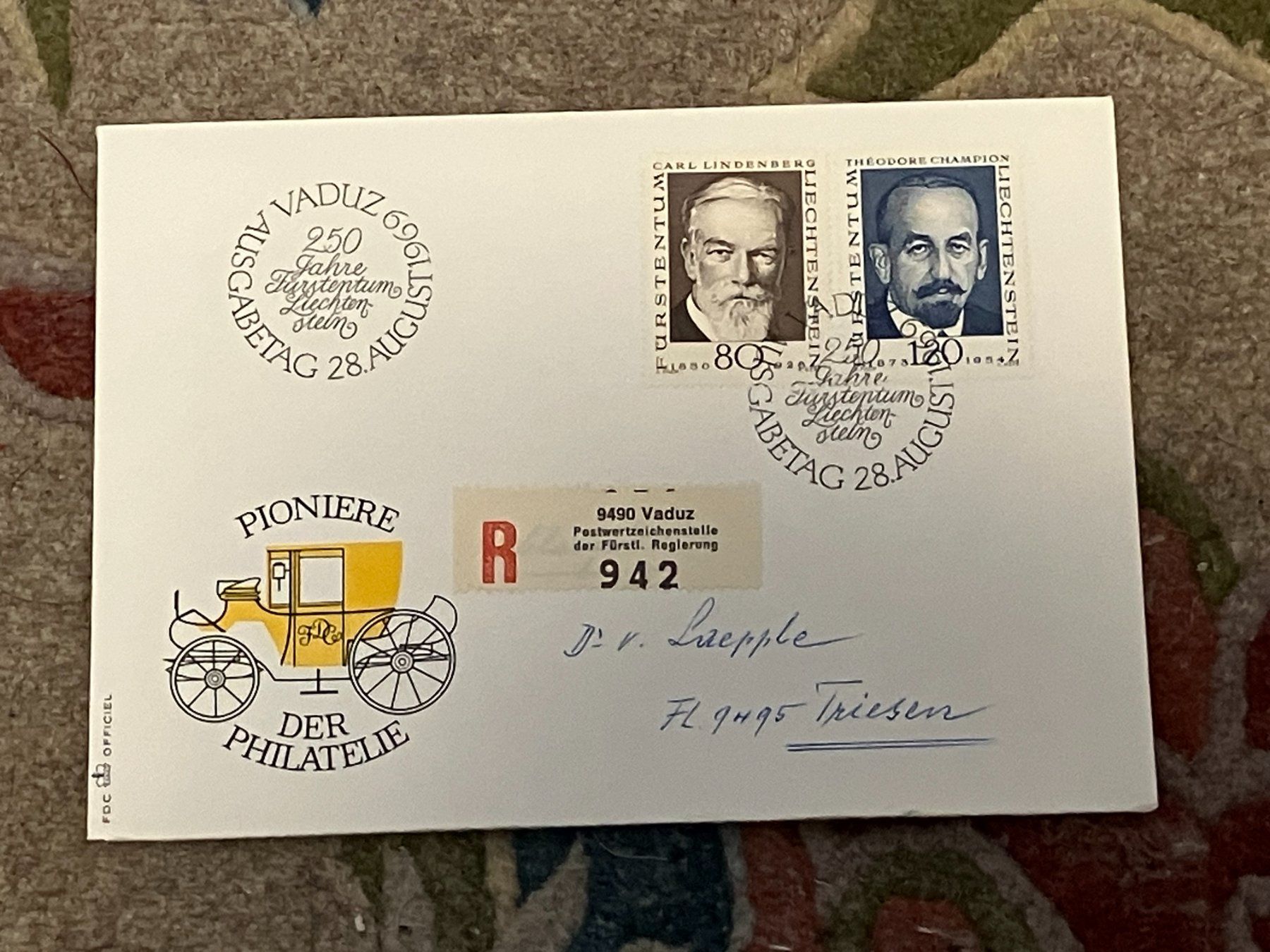 Tutti i francobolli: 1 Erstagsbrief LI Einschreiben 1969 – Nuovo (secondo la descrizione) da Koblenz venduto da Markenhimmel