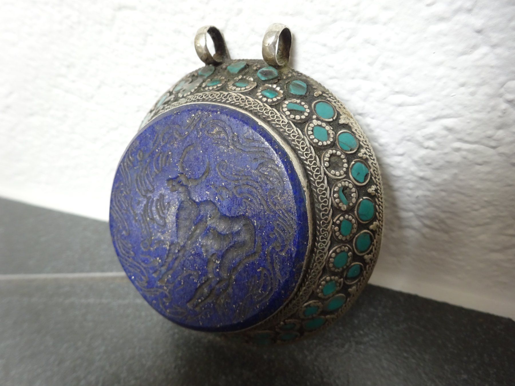 Ciondoli: Anhänger Amulett Siegel Lapislazuli – Usato da Esslingen venduto da FetteSchnecke 1