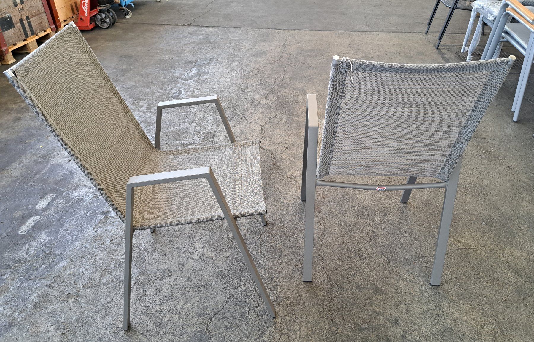 Schaffner Poltrone: 2 Stk. SCHAFFNER Stapelsessel Gartenstuhl BASEL (Ref.80/25) – Nuovo (secondo la descrizione) da Kägiswil venduto da nick333 2