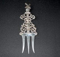Silber Kamm / Haarschmuck