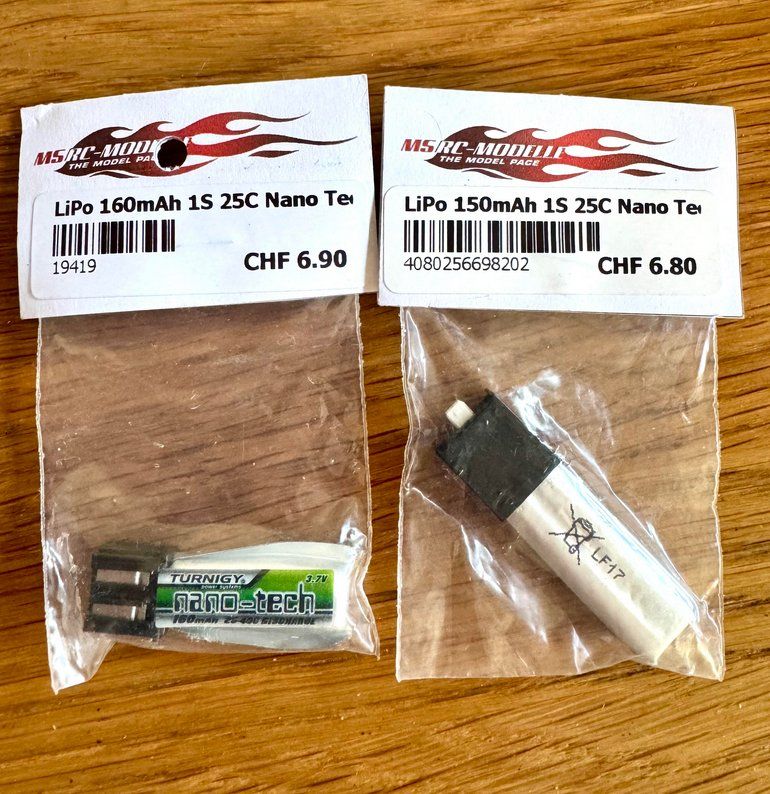 Batterie, Caricabatterie & Alimentatori: 2x LiPo 1s 3.7V Turnigy – Nuovo e nell'imballaggio originale da Trélex venduto da Arnaudyak