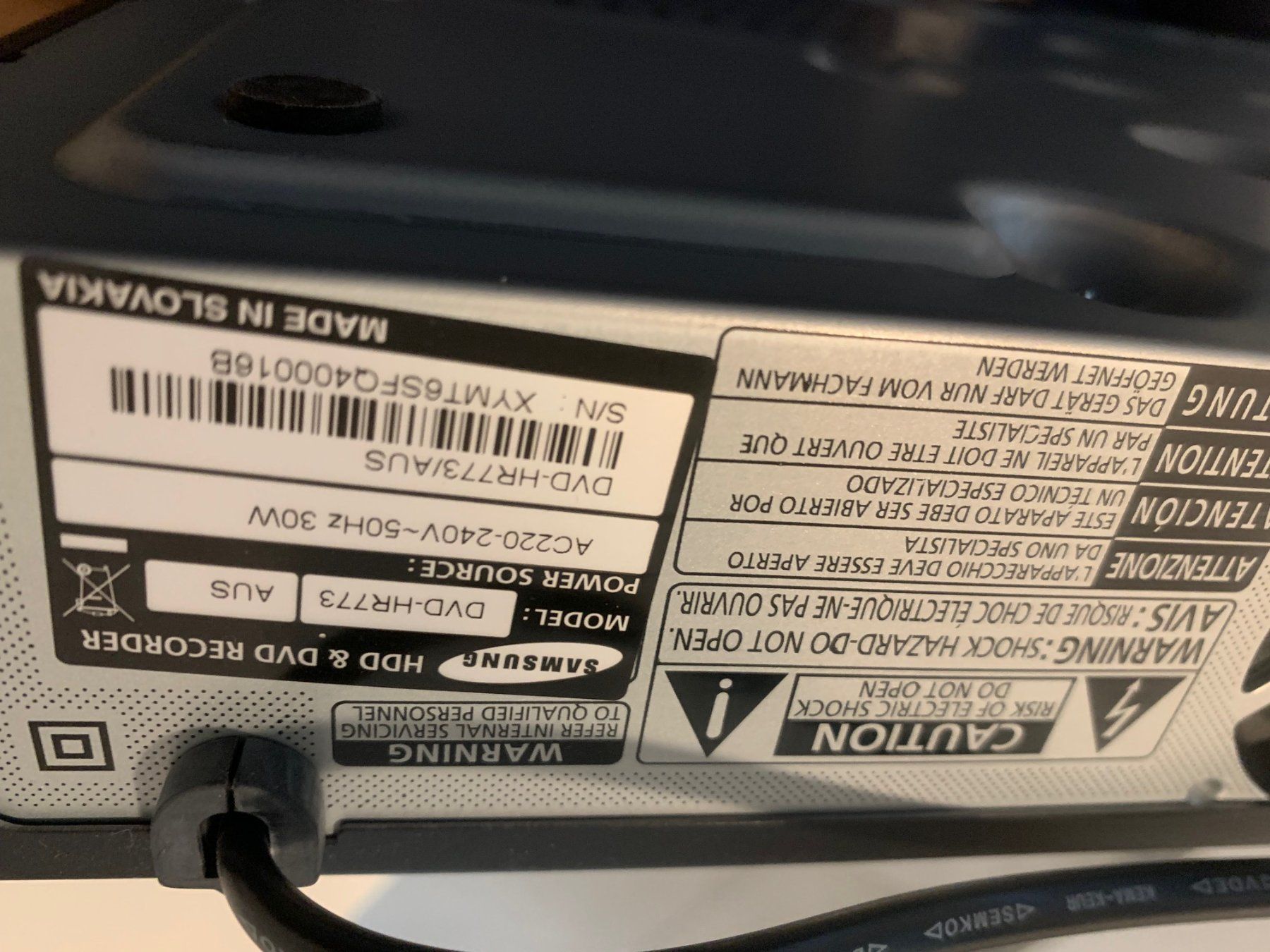 Samsung Systèmes audio & multimédias: DVD Player Samsung HR773 – D'occasion à Winkel par davinci2000 2