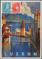 1993 - Kapellbrücke Luzern - Combo Maximumkarte MK - Ersttag
