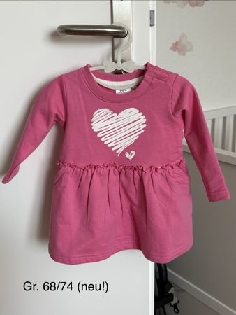 Rosa Mädchen Kleid, Gr. 68/74, Langarm, Neu!