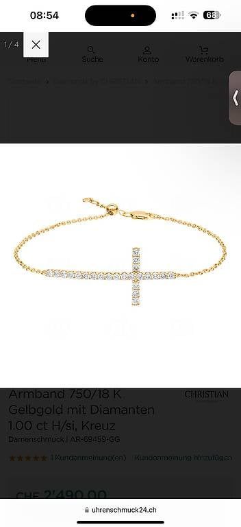 Bracciali & Braccialetti: Armkette mit Diamant – Nuovo (secondo la descrizione) da St. Gallen venduto da yatoot26