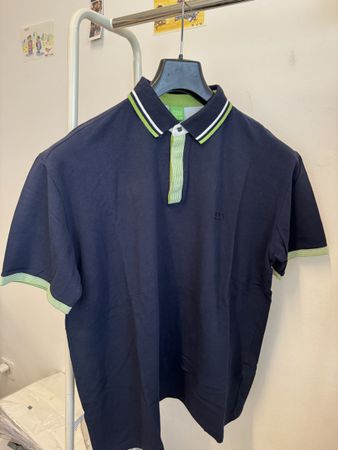 Hugo Boss Polo Shirt Dunkelblau Logo 3XL NEU