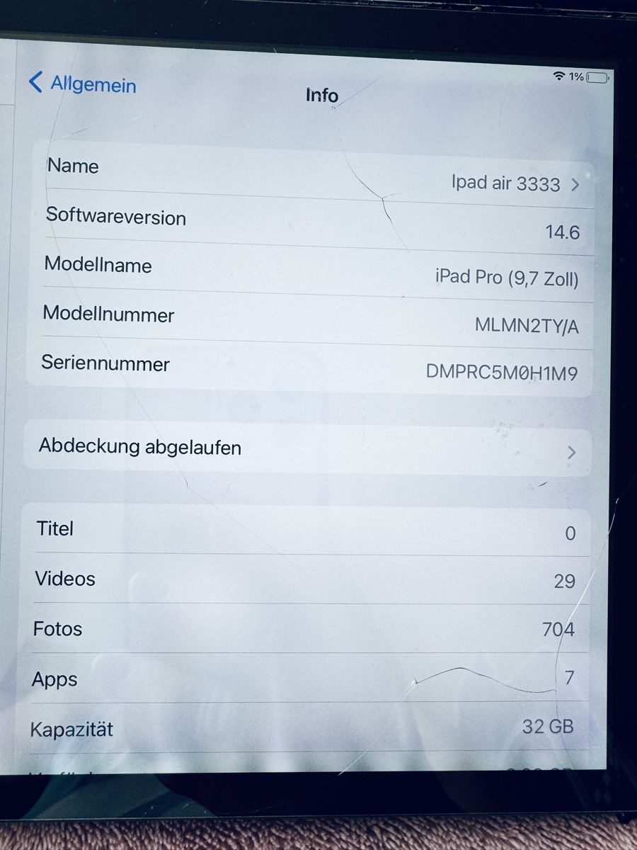 Apple Tablet PC: iPad Pro 9.7 erste Generation – Gebraucht aus Leibstadt von Ukrainelvivvorever 1