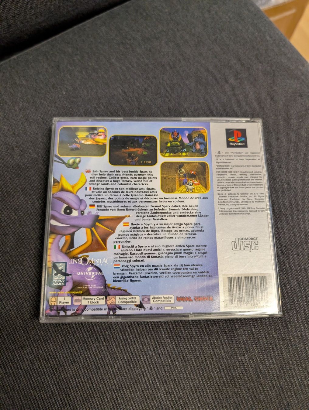 Giochi: Spyro 2: gateway to glimmer Sony ps1 – Usato da Giubiasco venduto da Ticinerd 1