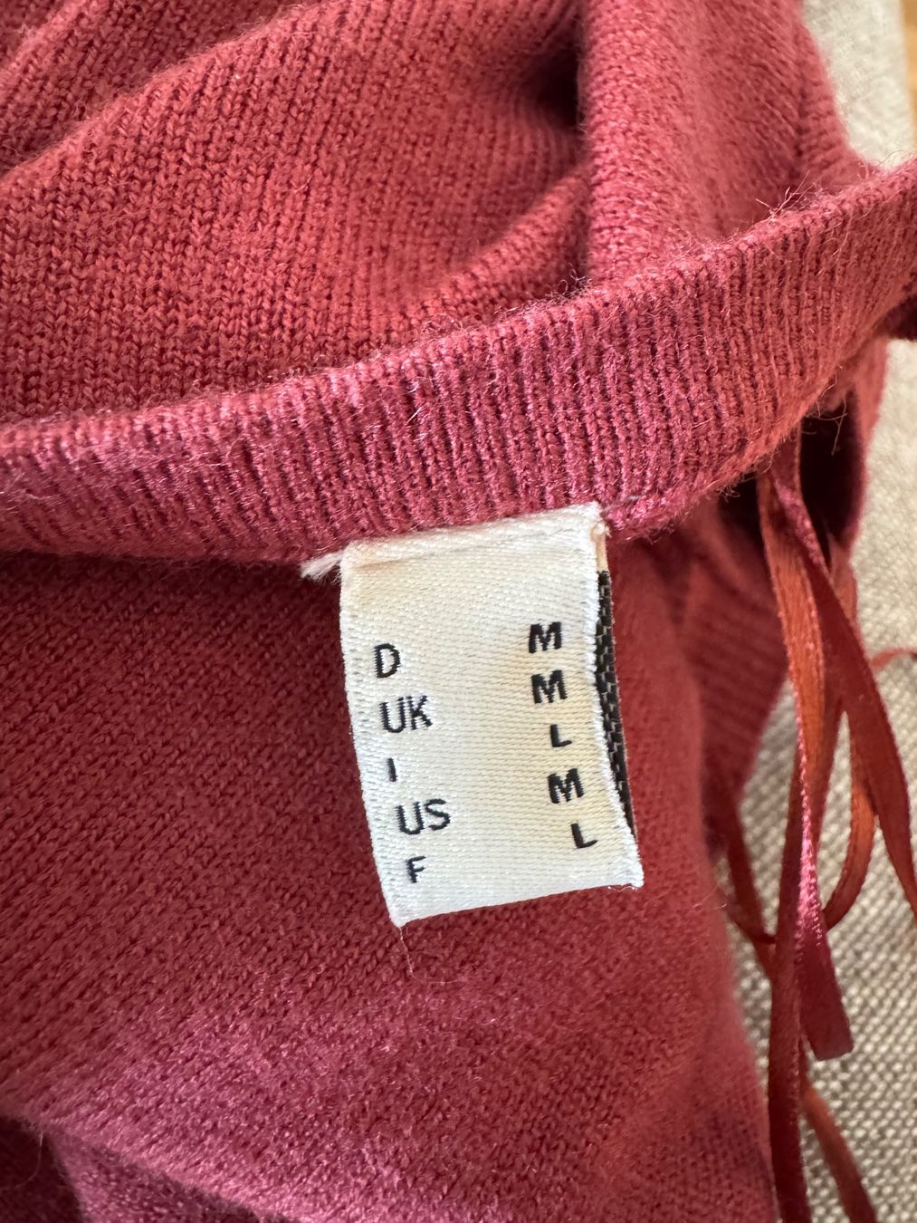 Esprit Vestiti: Feines Strickkleid in Rostbraun, Gr. L – Usato da Reinach BL venduto da SophiesFundgrube 1