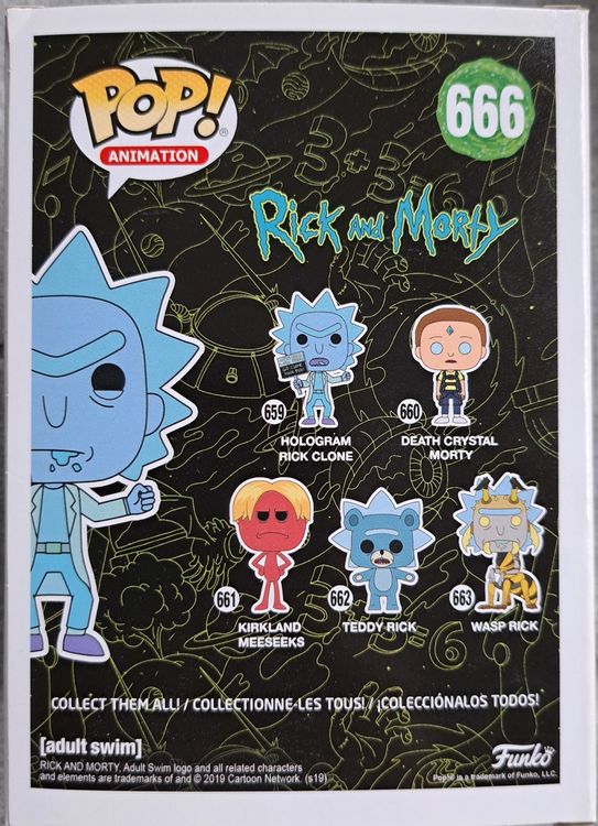 Funko Pop Rick and Morty, Hologram Rick Clone No 666 (Neu (gemäss ...