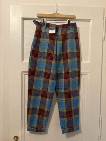 Pantalon à carreaux Topshop taille 38 neuf