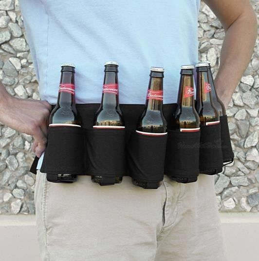 Cinture: Biergurt Dosengurt Alkohol Camouflage Junggesellenabschied – Nuovo e nell'imballaggio originale da Dättlikon venduto da easythings 1