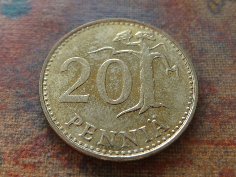 Alle Münzen: FINLANDE  20  Pennia  1989 – Gebraucht aus Romanel-sur-Lausanne von Swift13 1