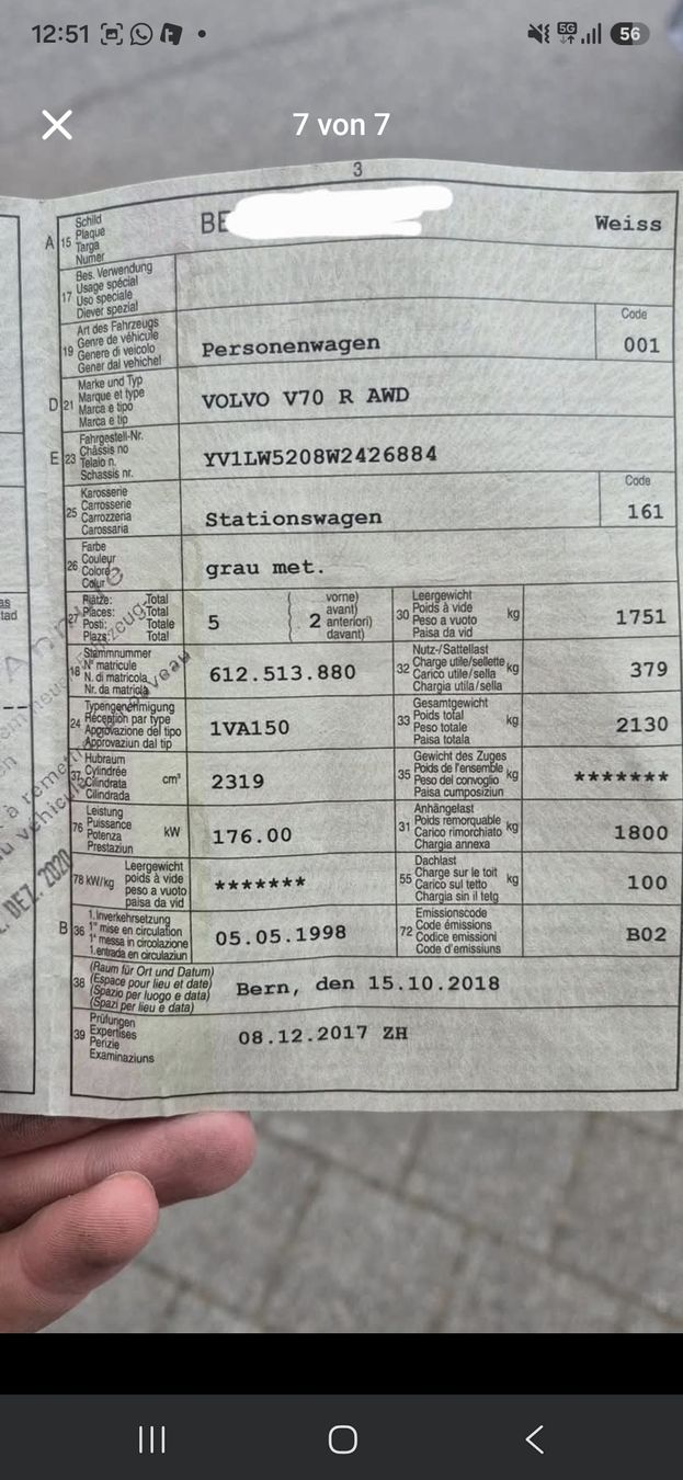 Volvo Automobili: Volvo V70 R – Usato da gunten venduto da nikus01 3