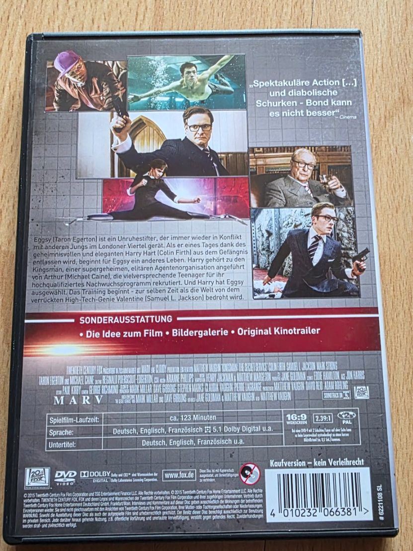 Alle DVDs: Kingsman: The Secret Service - DVD – Gebraucht aus Niederbipp von Tamara15101995 1