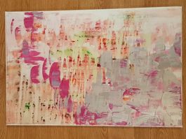 Painting: "Fate runs it's course", 40 x 60 cm canvas frame