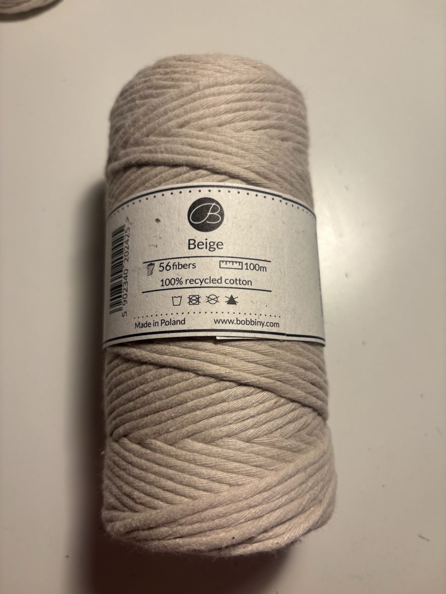 Cordelettes & Fils: Bobbiny Makramee Garn • Beige • 3mm • neu – Neuf avec emballage d'origine à Flumenthal par algr4444 1