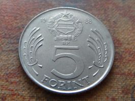 HONGRIE  5  Forint  1988