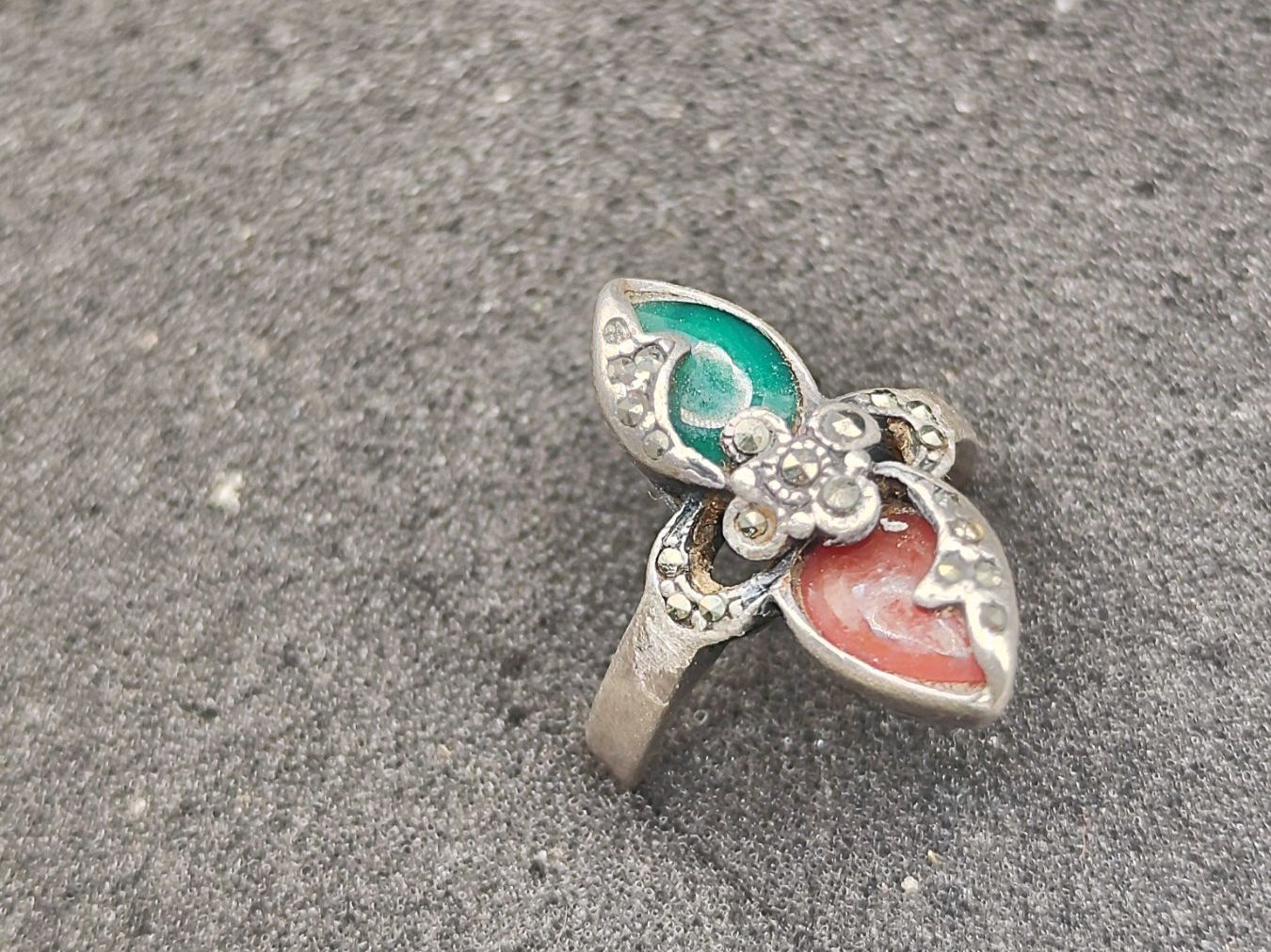 Bagues: Vintage 925er Silber Ring mit schmucksteine Top – D'occasion à Steffisburg par mat_8s7d 1
