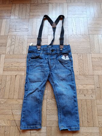 Jeans mit Hosenträgern C&A Baby 80