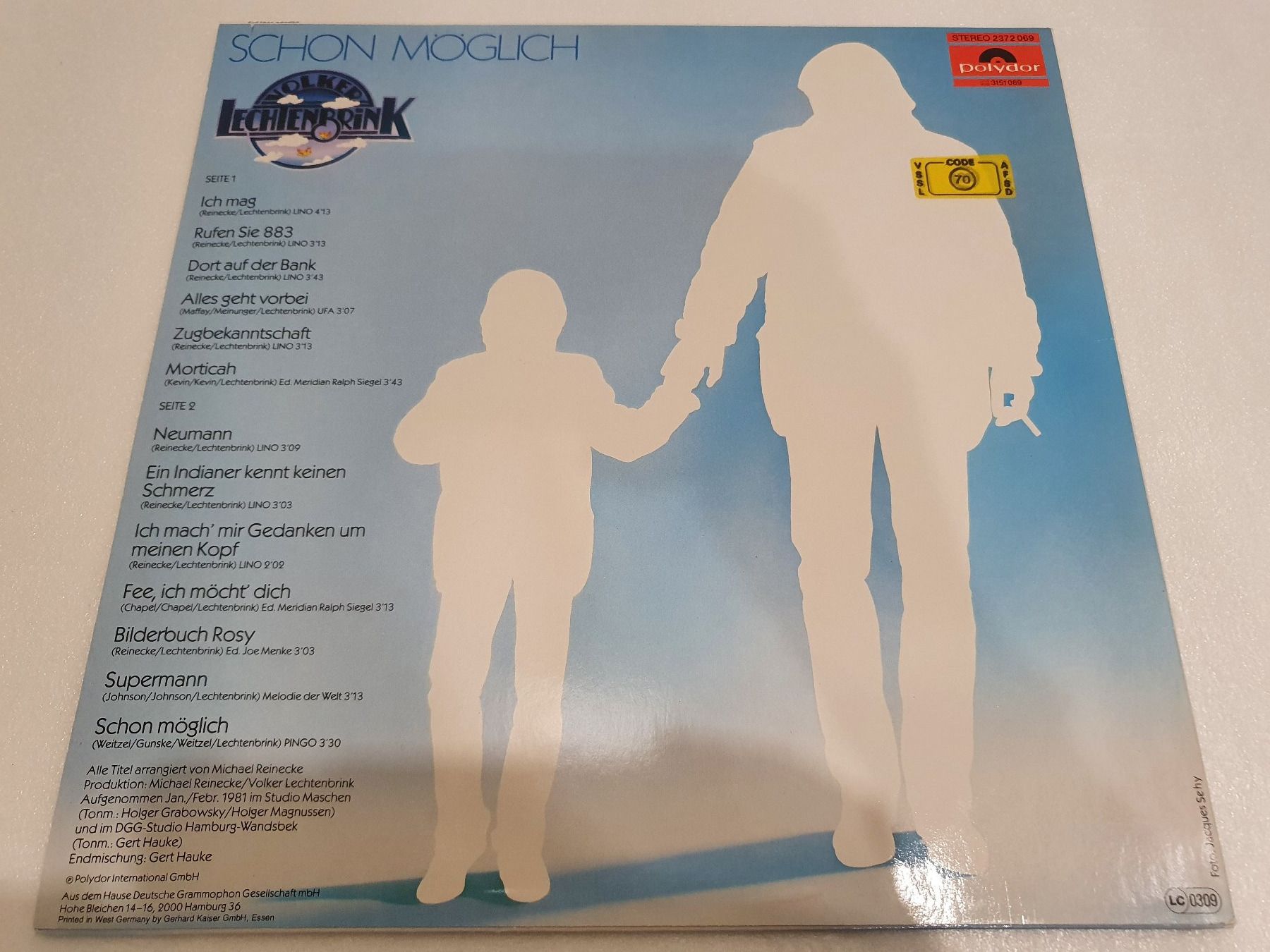 Schallplatten: Volker Lechtenbrink – Schon Möglich – Gebraucht aus Uster von Vinyl-Leidenschaft 1