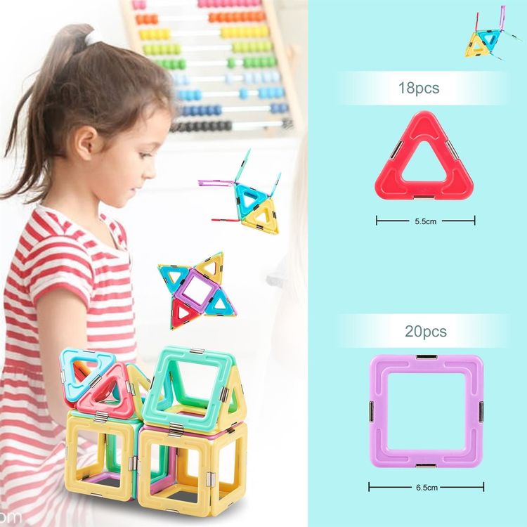  Magnetbausteinset für Kinder 38 Teile (Neu (gemäss Beschreibung)) in Bildidee 