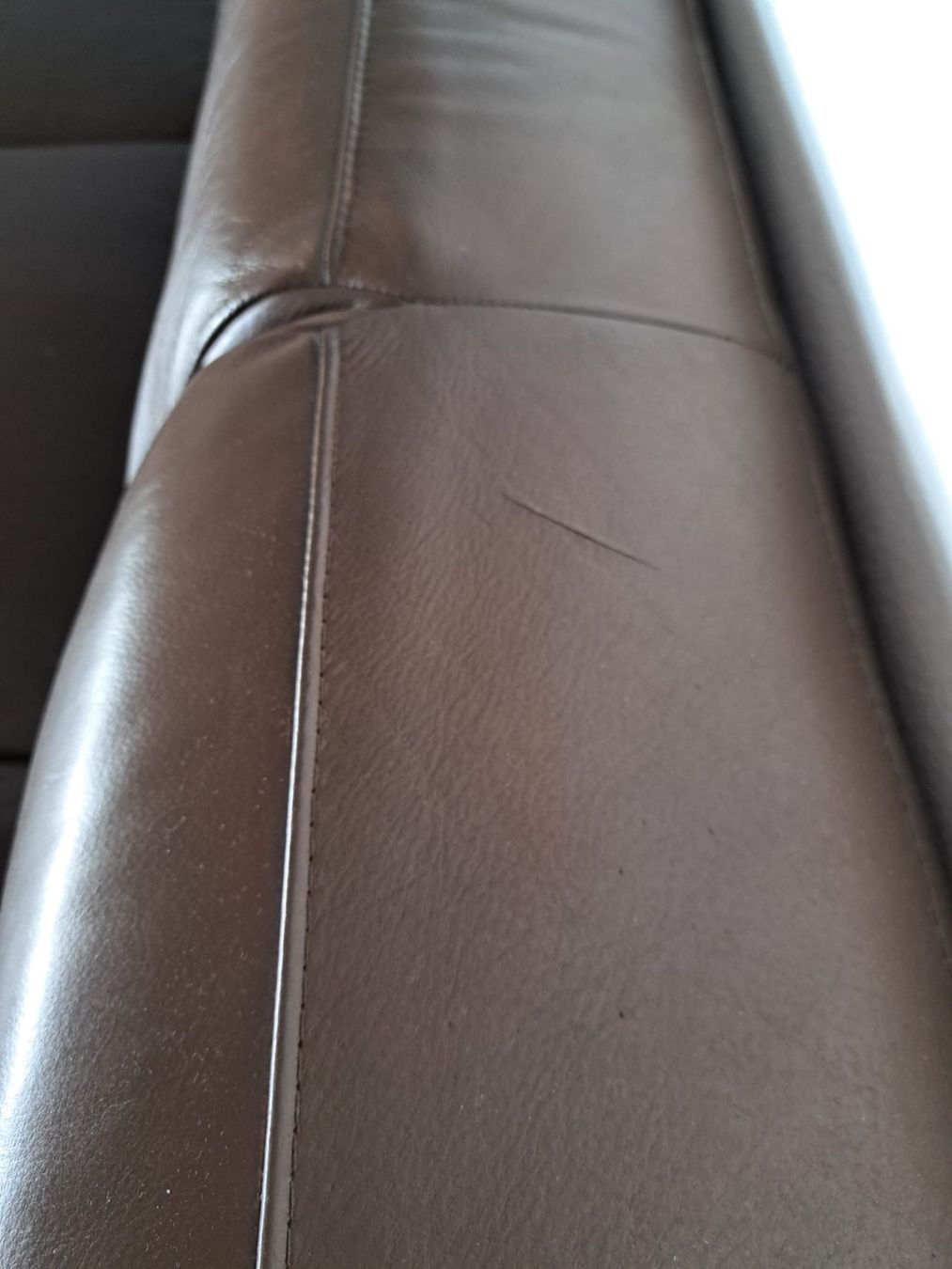 Interio Divani: Elegante Leder Couch -  braun – Usato da Männedorf venduto da ste_9lfs 7