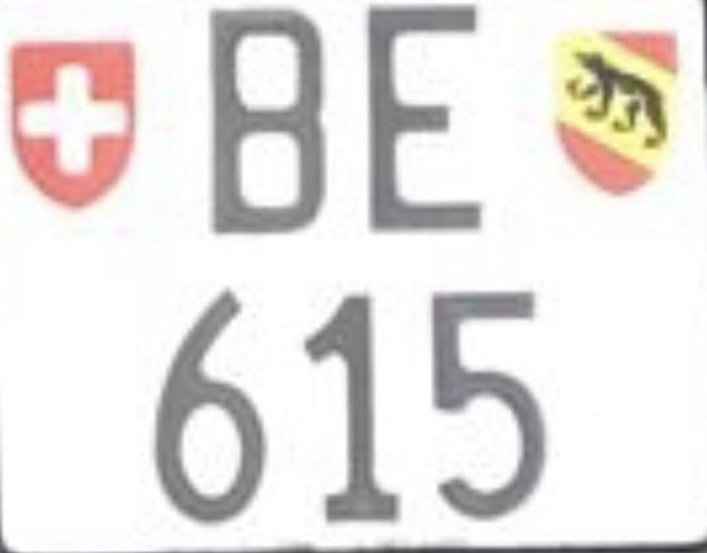 Schilder: BE 615 Kennzeichen – Neu (gemäss Beschreibung) aus Bern von Cablewinder
