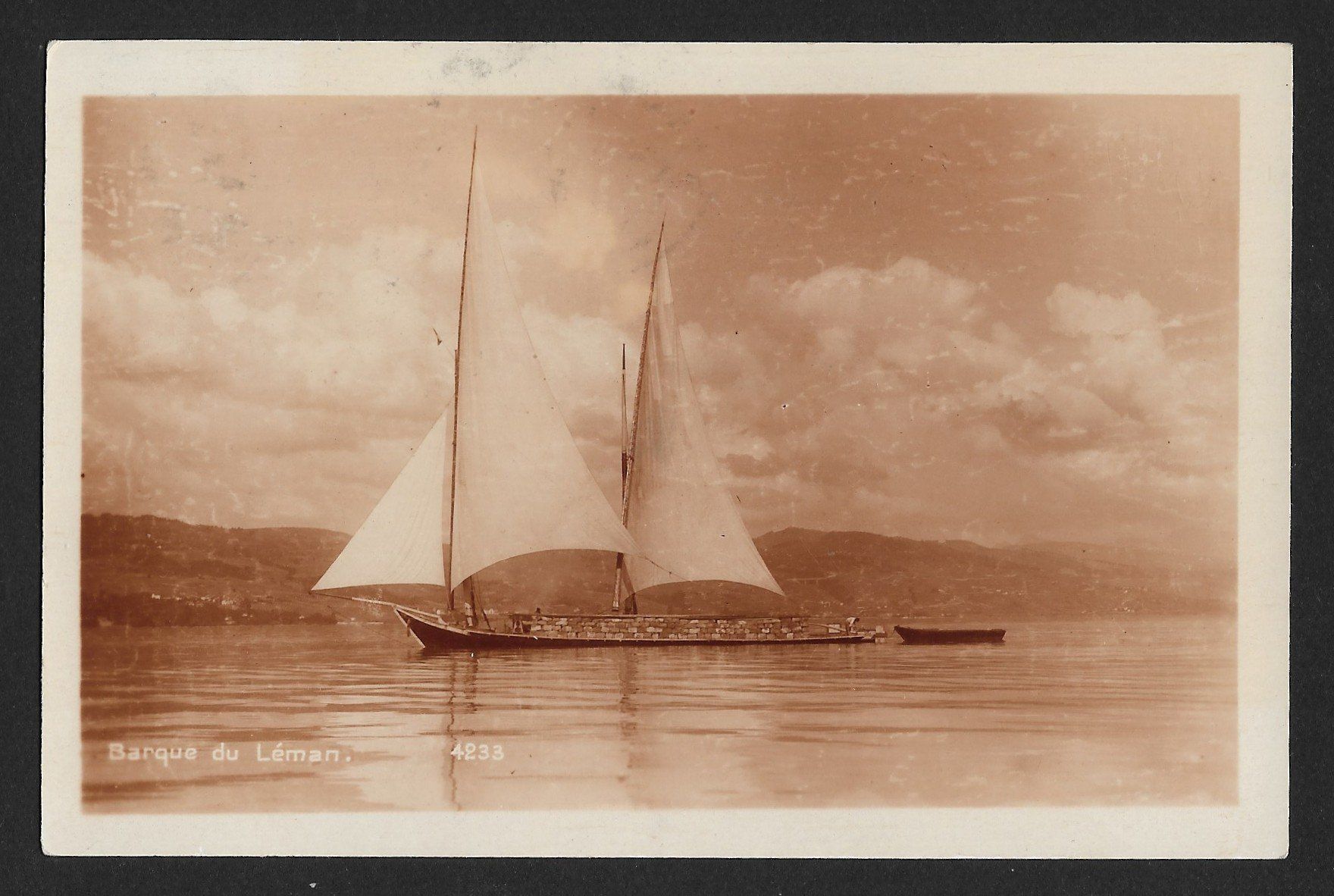 Cartoline postali: Carte Postale Barque du Léman , Juin1930 – Usato da Genève venduto da bolsillin