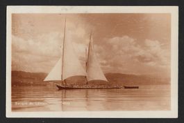 Carte Postale Barque du Léman , Juin1930