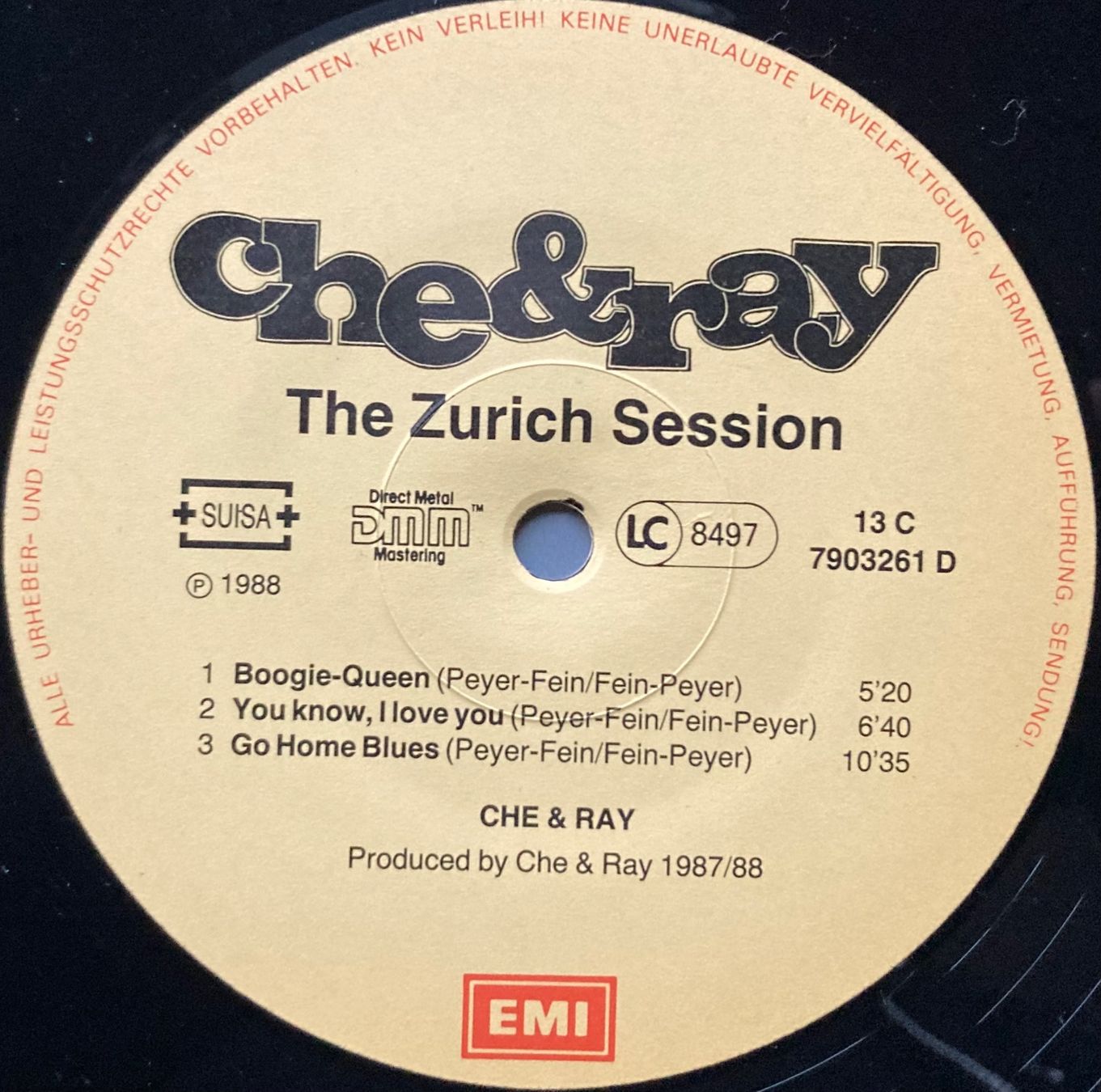 Schallplatten: CHE & RAY - THE ZURICH SESSION – Gebraucht aus Poliez-Pittet von Newtown-Records 3
