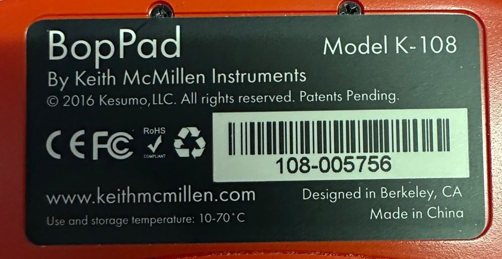 Instruments de musique: Keith McMillen Bop Pad Red – Neuf (Voir description) à fribourg par gatoa 2