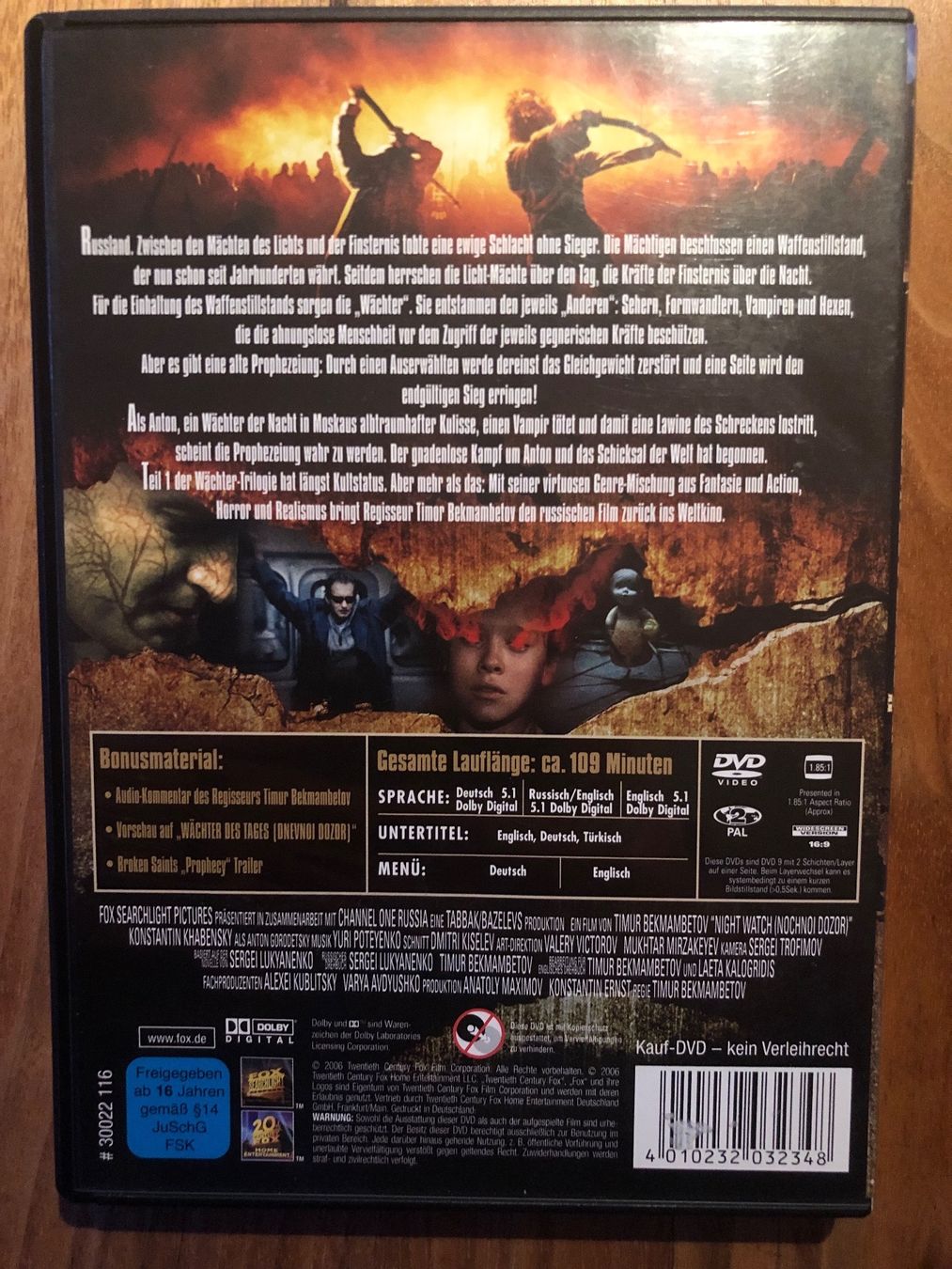 Tutti i DVDs: DVD Wächter der Nacht – Usato da Belp venduto da brb66 1
