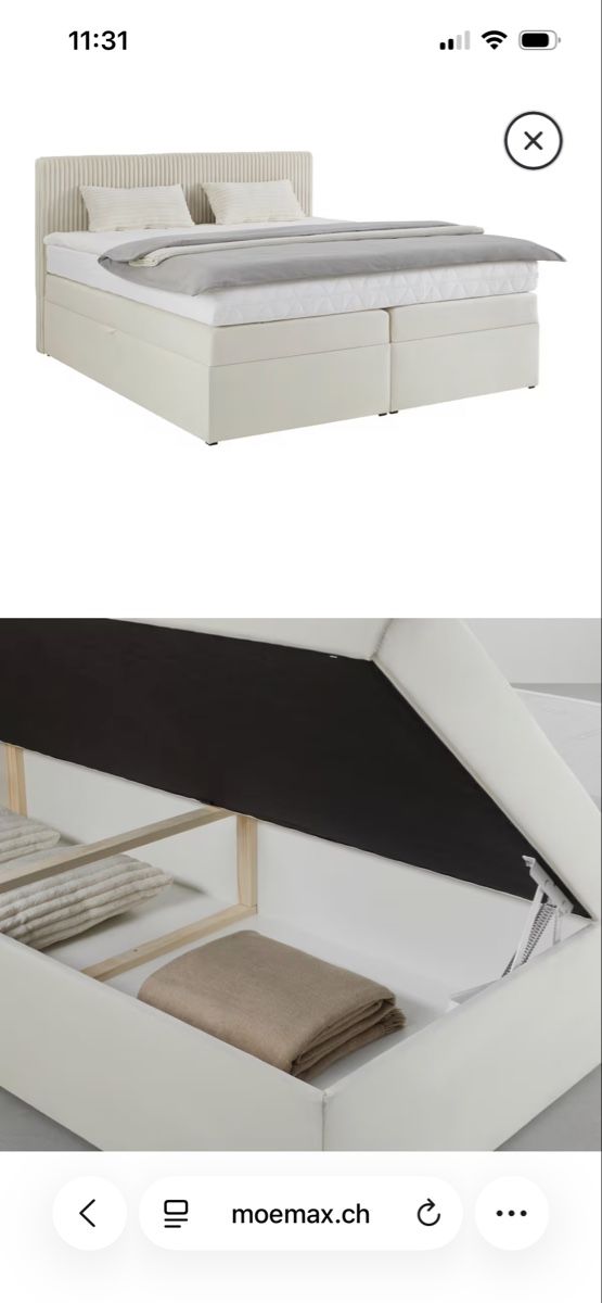 Mömax Betten: Boxspringbett 180x200 – Gebraucht aus Kloten von jiy_mq2s 5