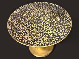  Beistelltisch | Gold & Schwarz | Handveredelt