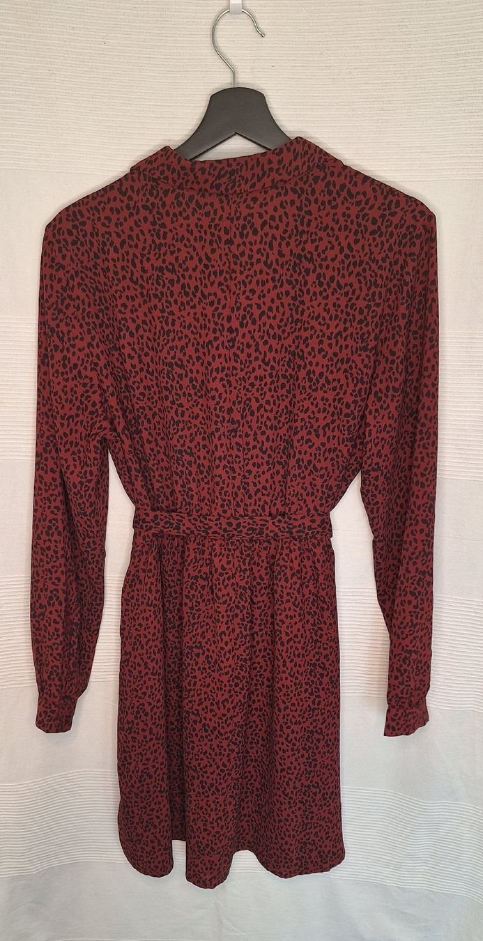 Vestiti: Blusenkleid Rot mit Leoprint - Grösse 40 – Nuovo (secondo la descrizione) da Zürich venduto da Milas_closet 1
