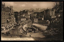 AK Lausanne, Perspective du Grand Pont