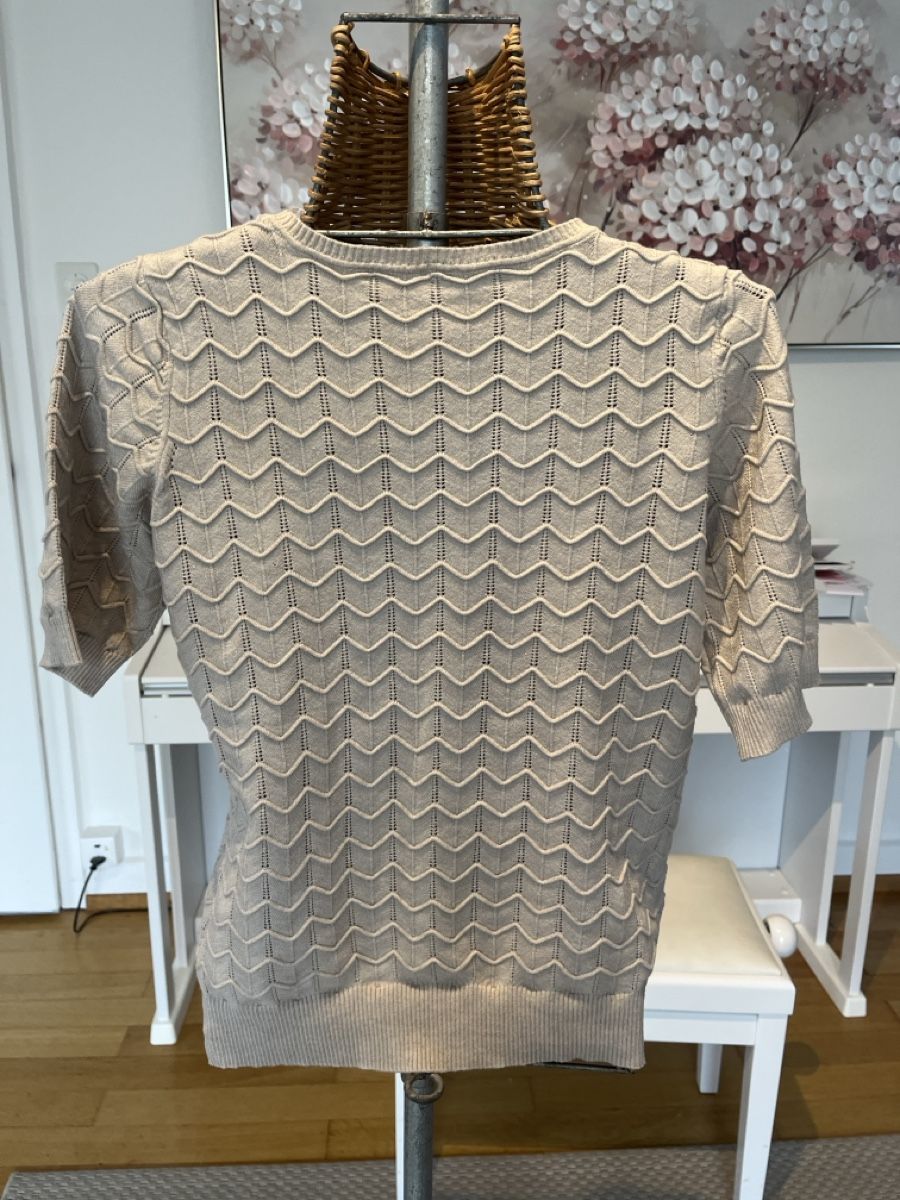 Pulls & Sweat-shirts: Strickpullover kurzarm beige, M – D'occasion à Solothurn par Bobesch08 2