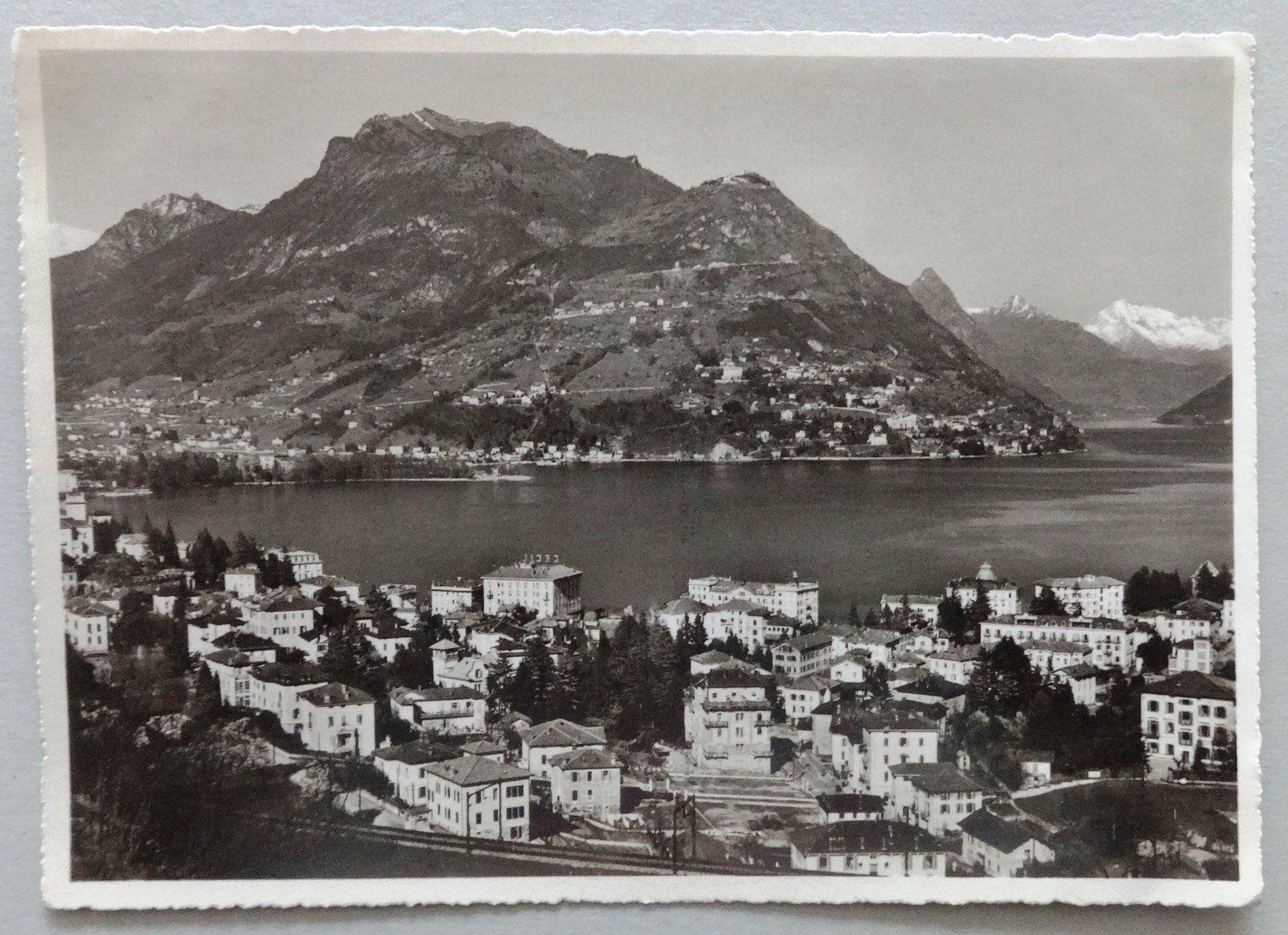 Cartoline postali: Lago di Lugano e Monte Brè – Usato da Fétigny venduto da Billy2miny